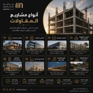 أنواع مشاريع المقاولات 6 أنواع مشاريع المقاولات