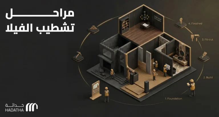 مراحل تشطيب الفيلا 1 مراحل تشطيب الفيلا
