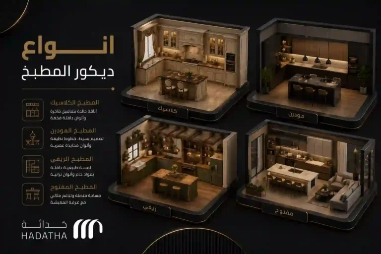 أنواع ديكور المطبخ