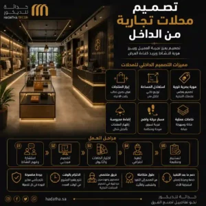 تصميم محلات تجارية من الداخل