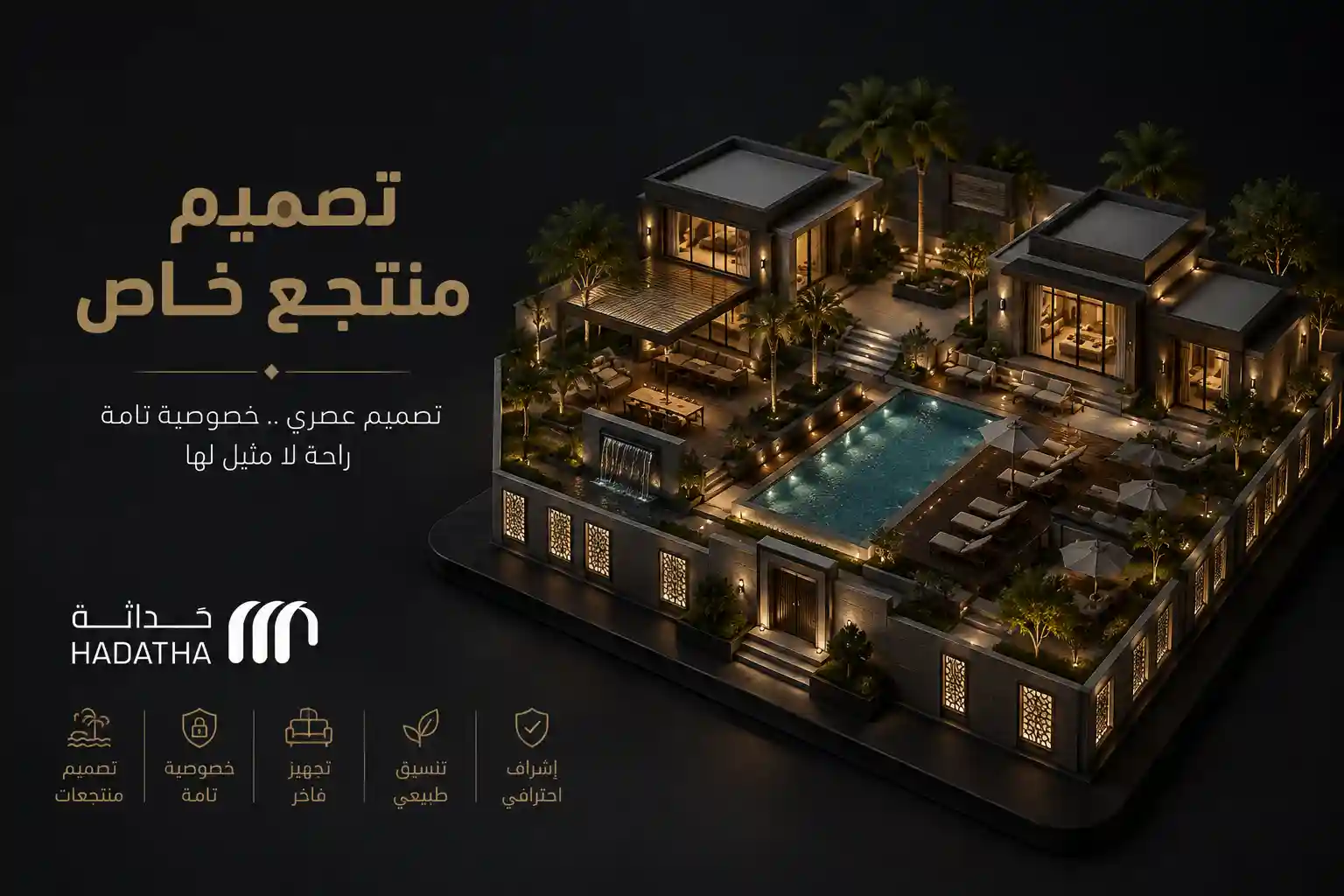 تصميم منتجع خاص