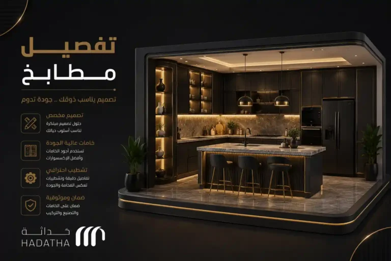 تفصيل مطابخ | أهم الخامات والمقاسات قبل التنفيذ 5 تفصيل مطابخ