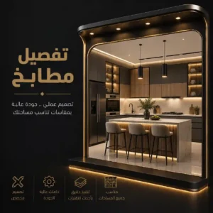 تفصيل مطابخ | أهم الخامات والمقاسات قبل التنفيذ 6 تفصيل مطابخ