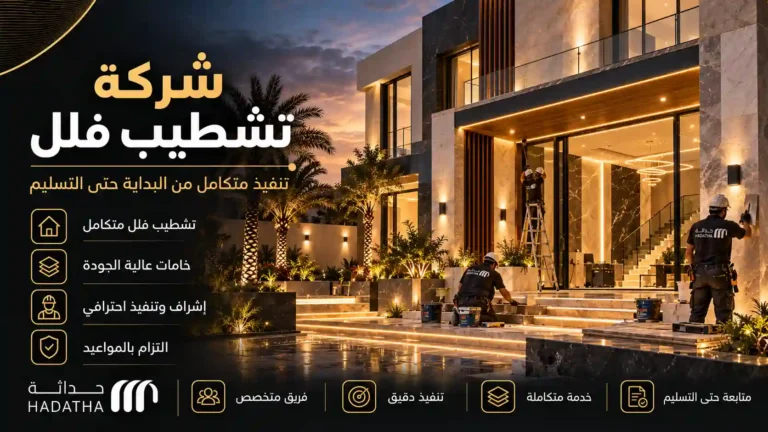 شركة تشطيب فلل